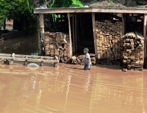 Homes wrecked by torrential rain