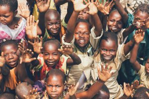 Children in Niger being rescued by Christ Embassy