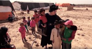 Dr Michelle Corral and Gia Chacon on the Syrian border