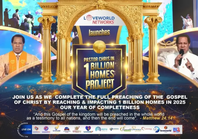 Pastor Chris Oyakhilome spreads the Gospel