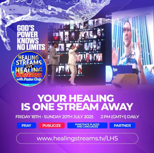 All things are possible with Pastor Chris Oyakhilome at the Healing Streams.
