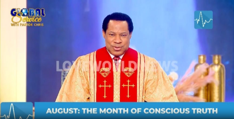 At the August Global Communion Service, Pastor Chris Oyakhilome declared that August is the "Month of Conscious Truth.”